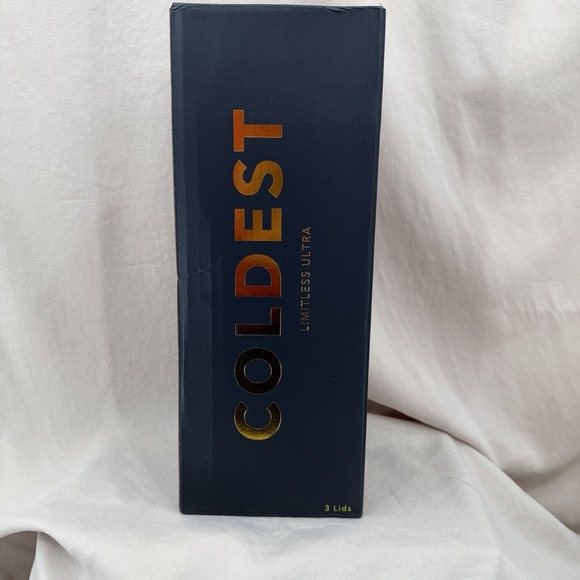 Coldest Limitless Ultra Bottle Mr. Snowie‎ 36 oz Tumbler Blue Red Winter 3 Lids - Picture 4 of 8